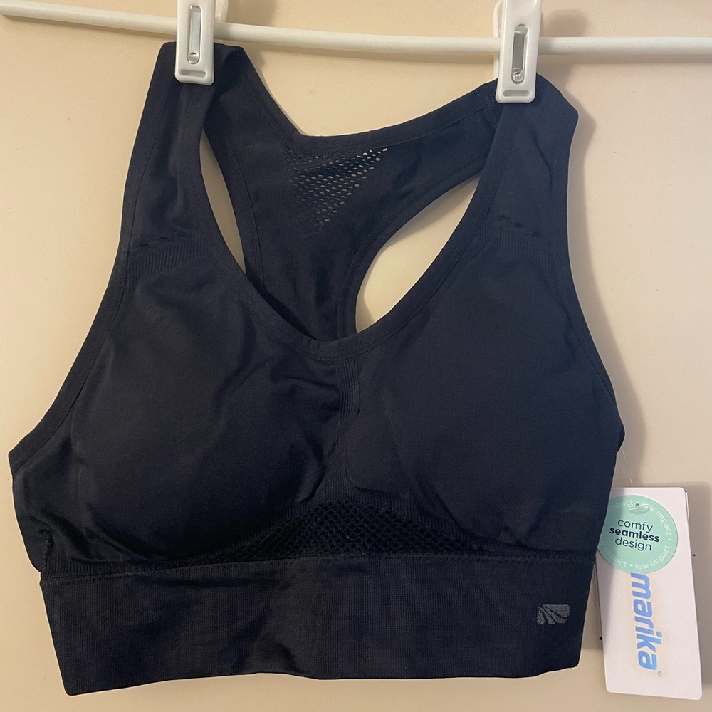Marika black sports bra size small